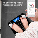 2021 USB Rechargeable Body Fat Scale Weight Scale Household Measuring Bluetooth
